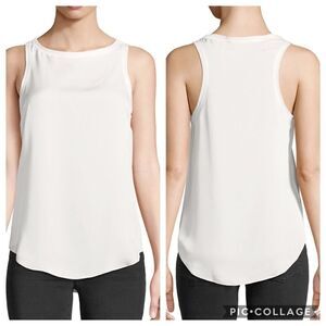 Theory Modern Racerback Silk Georgette Tank (C2)